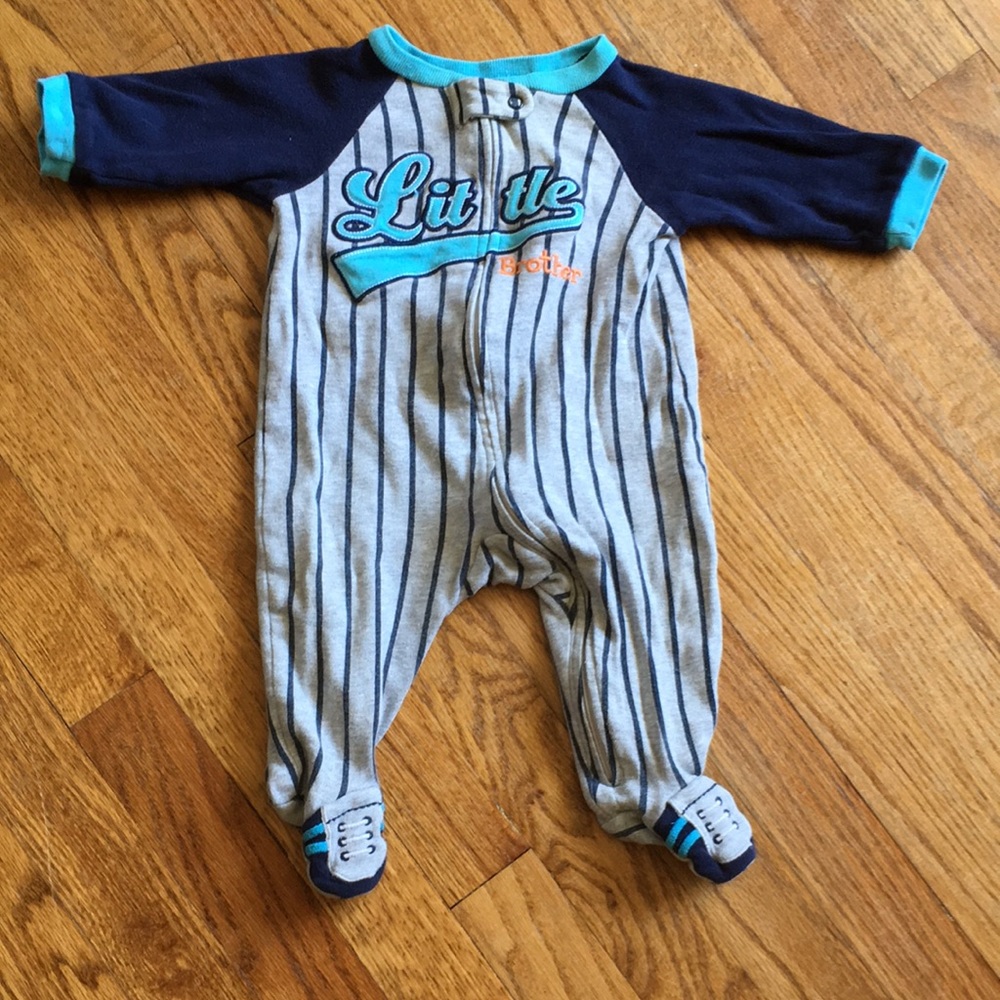 "Little Brother" baseball pjs
